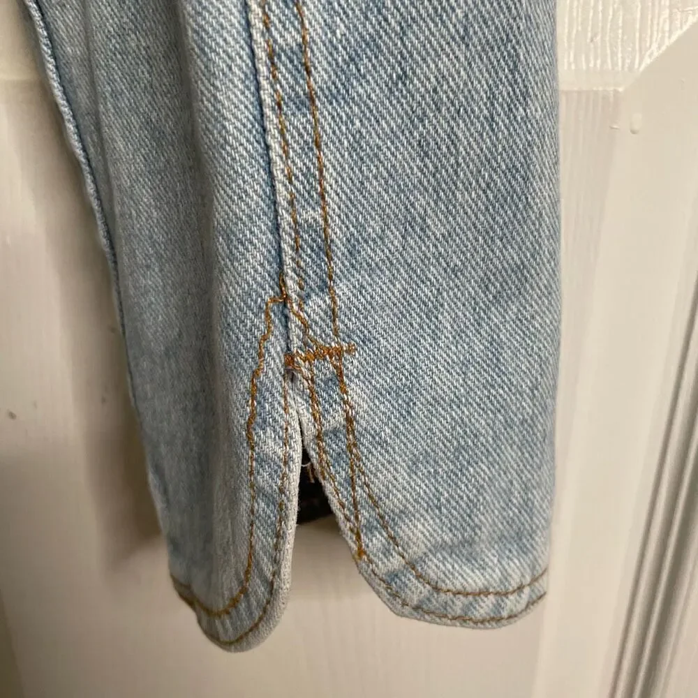 Vtg Chic Kids Acid Wash Jeans 14 High Rise High Waisted Tulip Hem Breakfast Club